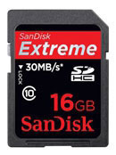Sandisk Extreme SDHC 16GB (SDSDX3-016G-E)